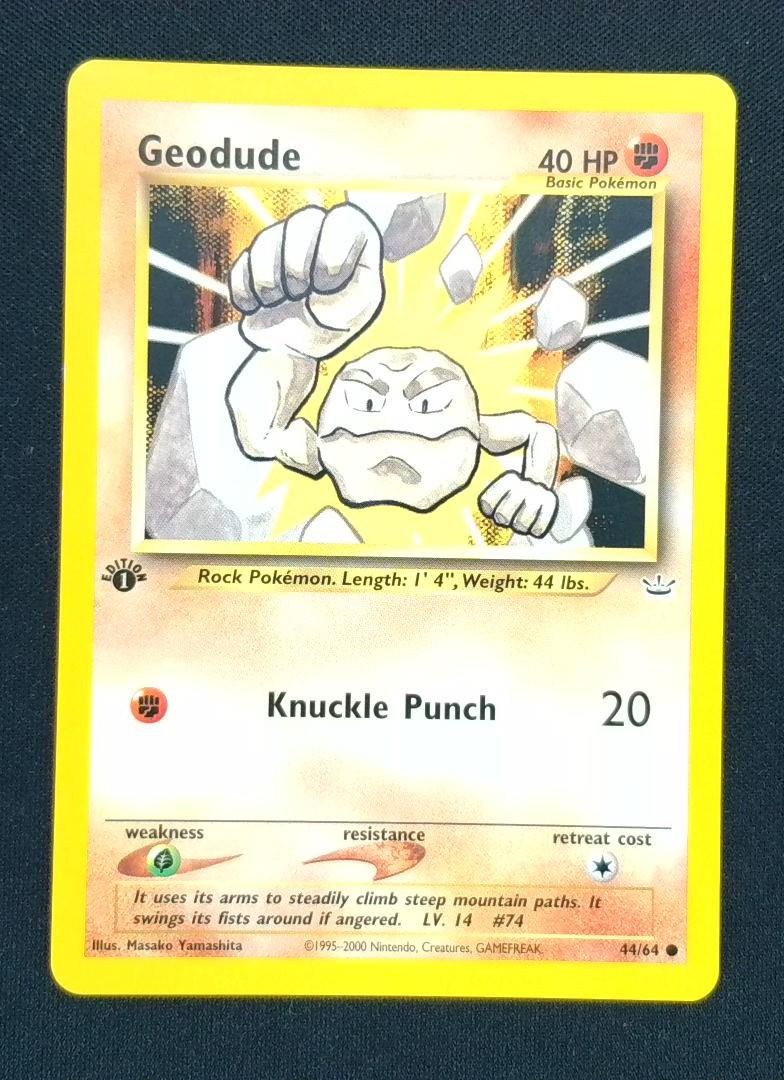 Geodude - Neo Revelation - 44/64 - Common 1st Edition