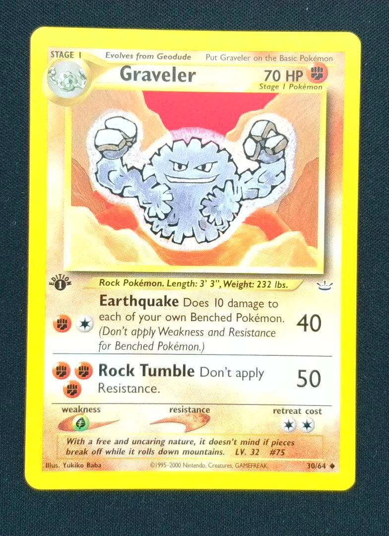 Graveler - Neo Revelation - 30/64 - Uncommon - 1st Edition - 2000