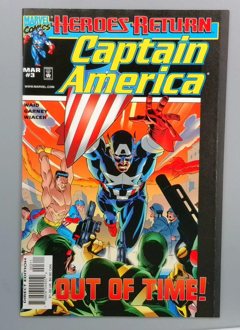 Captain America #3, NM- Heroes Return, Marvel Comics, 1998