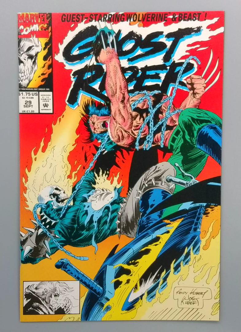 Ghost Rider #29, NM Wolverine & Beast, Marvel Comics, 1992