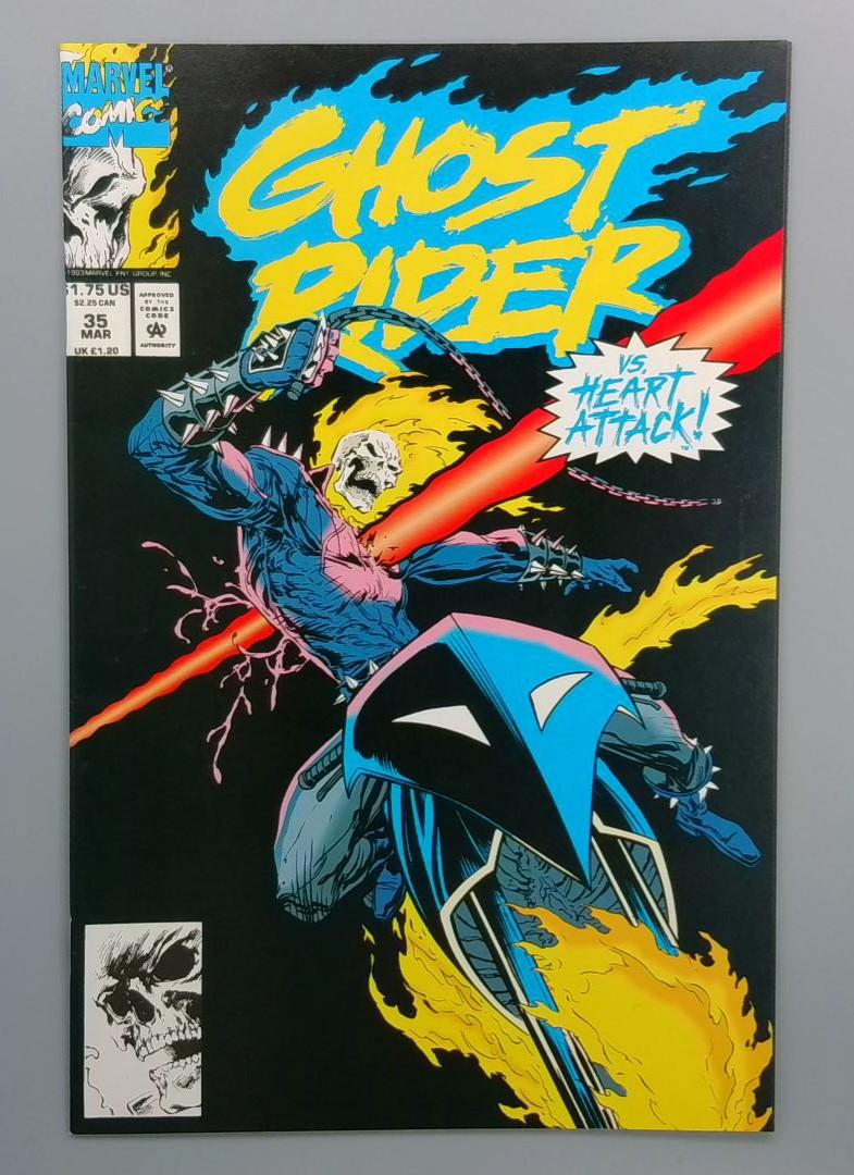 Ghost Rider #35, NM- Heart Attack Cover, Marvel Comics, 1993