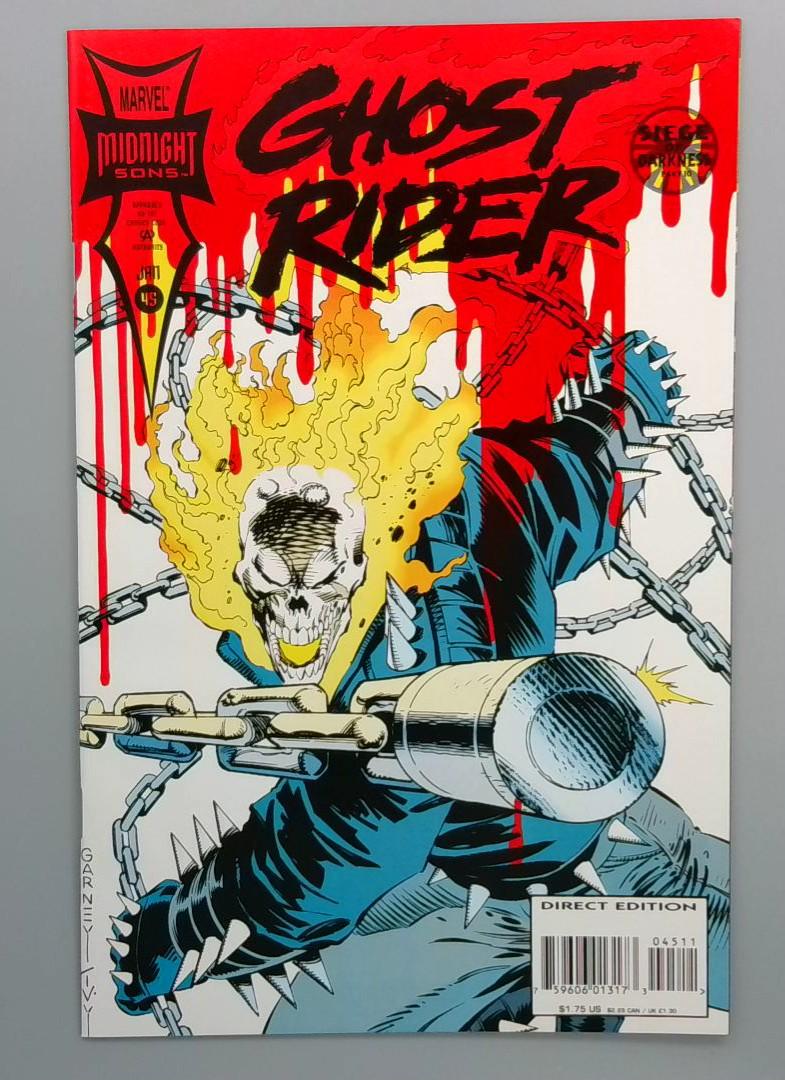Ghost Rider #45, NM Marvel Midnight Sons, Direct Edition, Marvel, 1994
