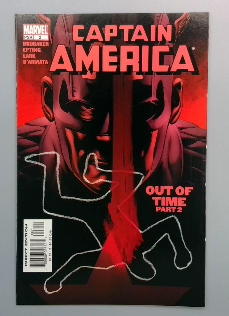 Captain America #2, NM- Out of Time Part 2, Marvel, 2005