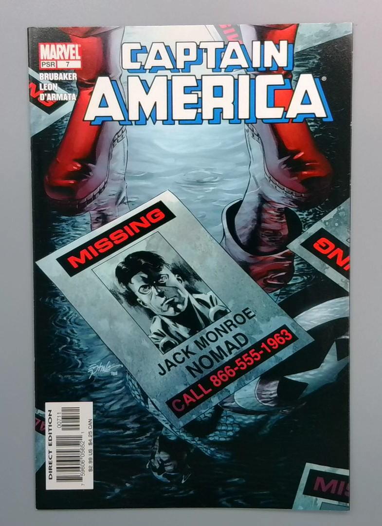 Captain America #7, NM- Marvel Comics, 2005