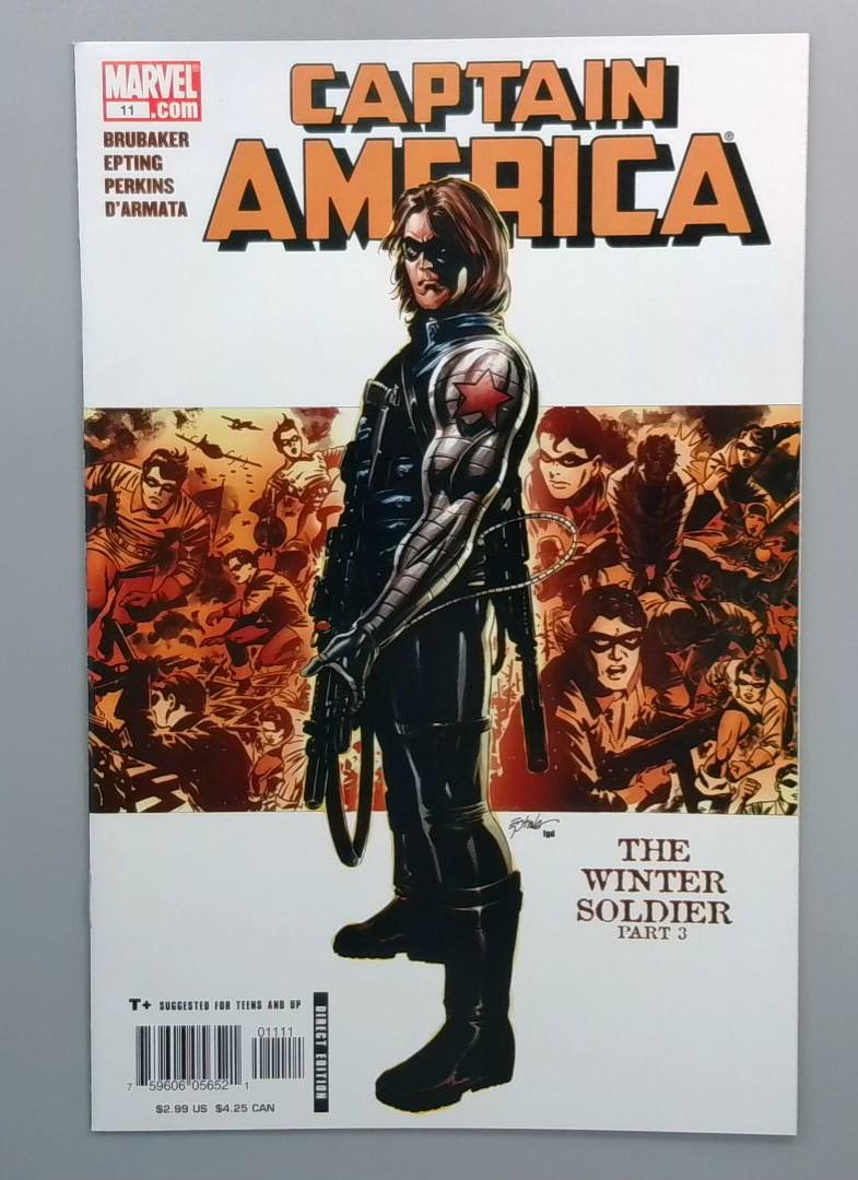 Captain America #11, VF The Winter Soldier Part 3, Marvel, 2005