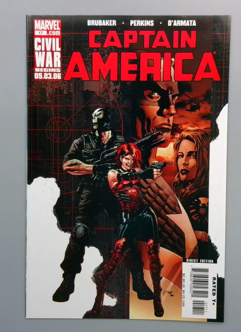 Captain America #17, NM- Civil War Begins, Marvel, 2006