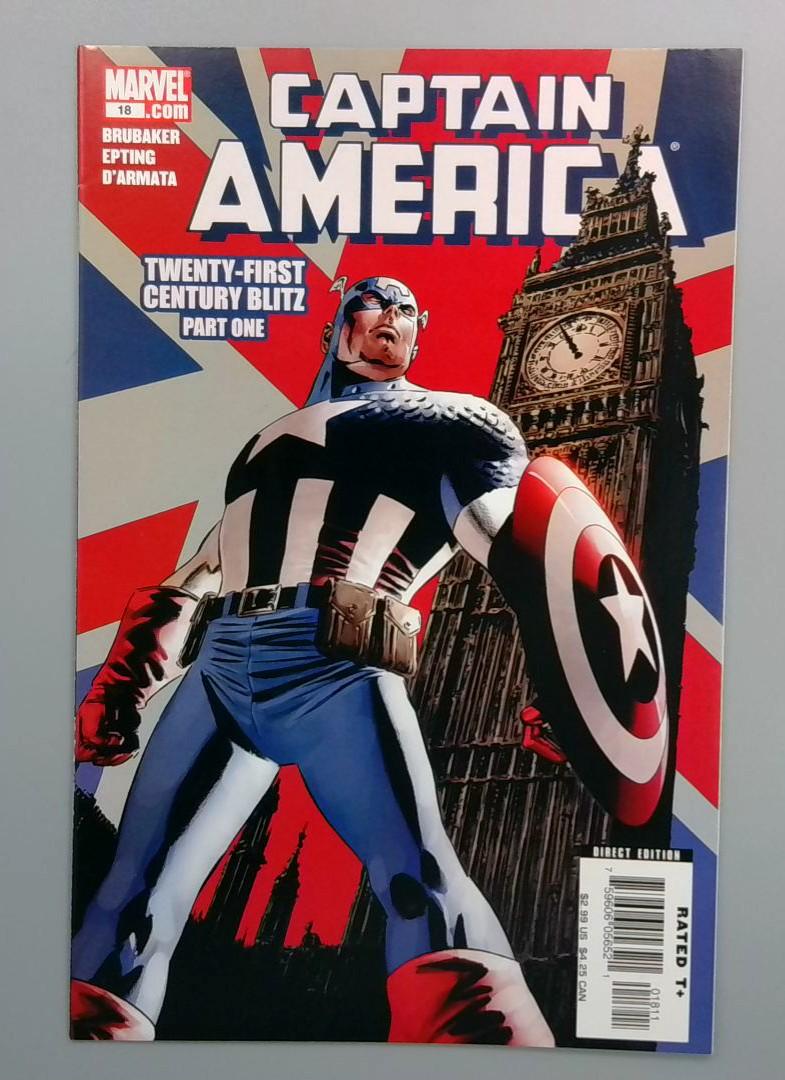Captain America #18, NM- Twenty-First Century Blitz Part One, Marvel, 2006