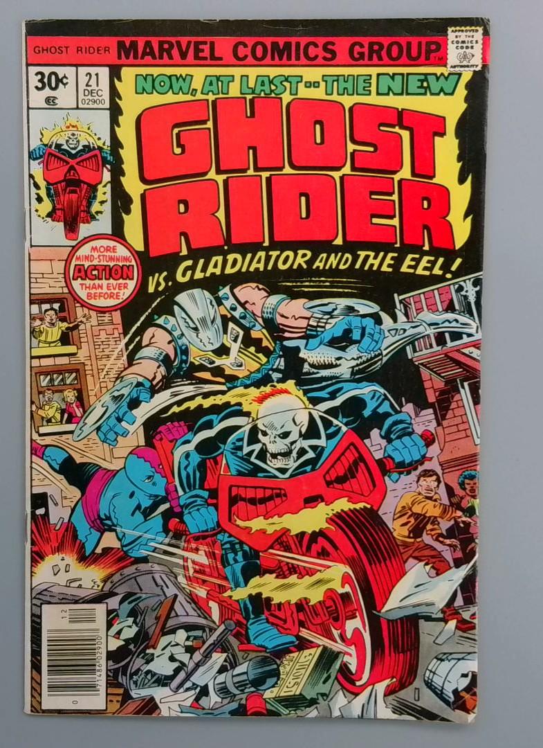 Ghost Rider #21 vs. Gladiator and the Eel!, Marvel Comics, 1977