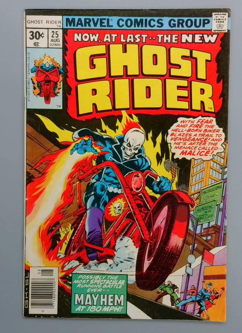Ghost Rider #25, FN Marvel Comics Group, 1977