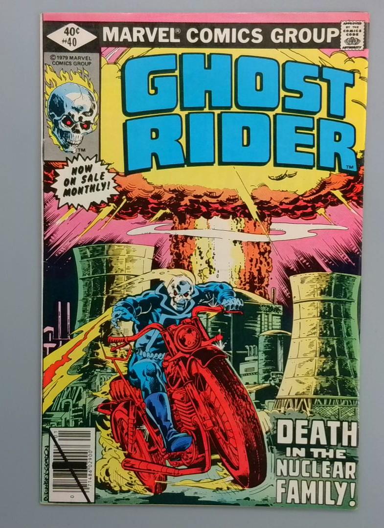 Ghost Rider #40, FN Death in the Nuclear Family, Marvel Comics, 1979