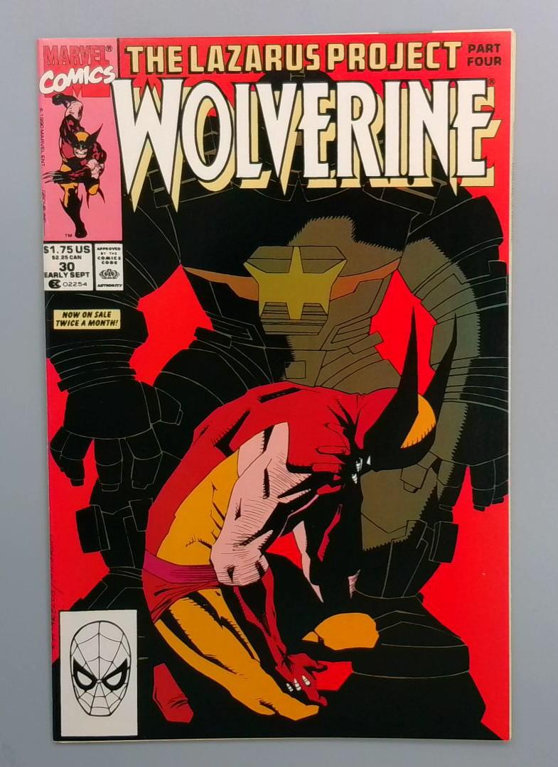 Wolverine #30, NM The Lazarus Project Part Four, Marvel Comics, 1990