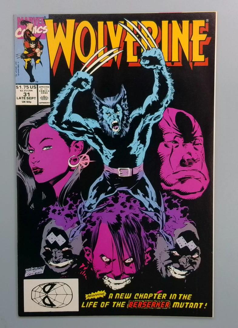 Wolverine #31, NM Late Sept, Marvel Comics, 1990