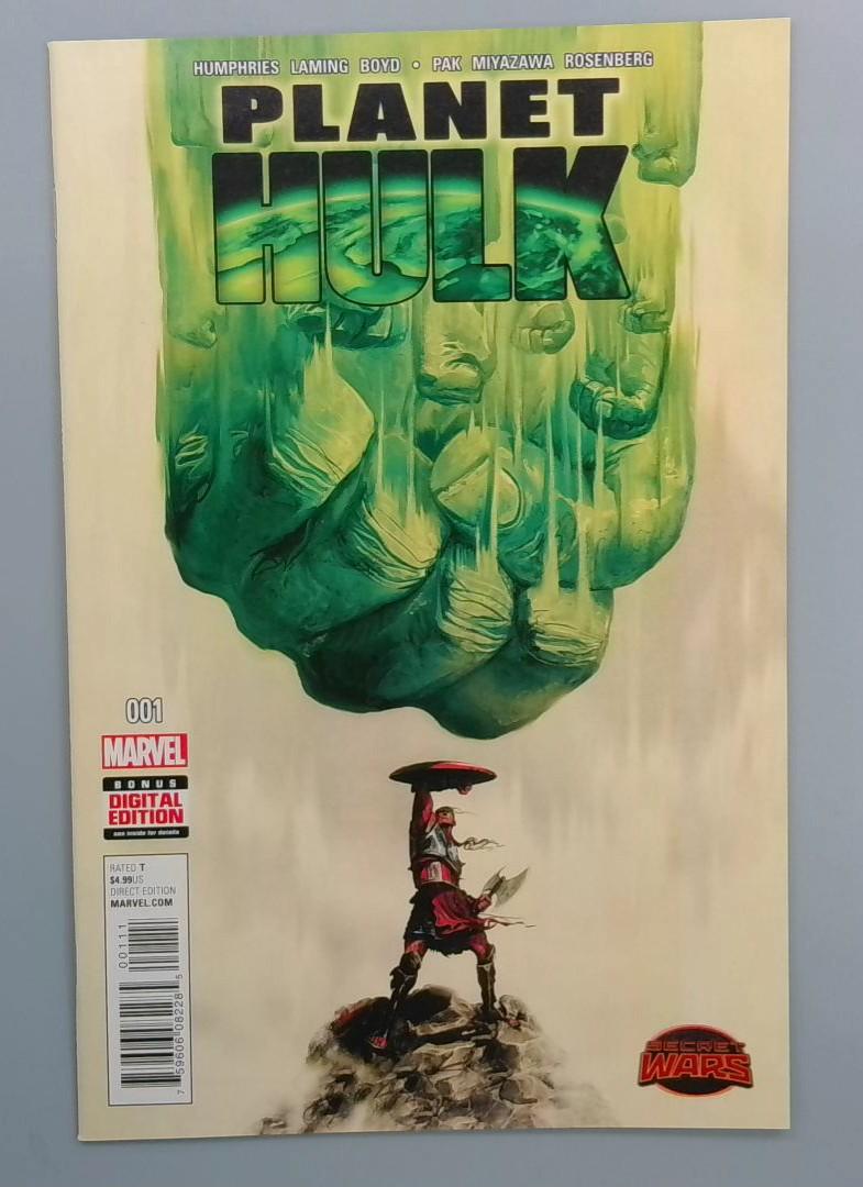 Planet Hulk #1, NM Marvel Comics, Secret Wars Event, 2015