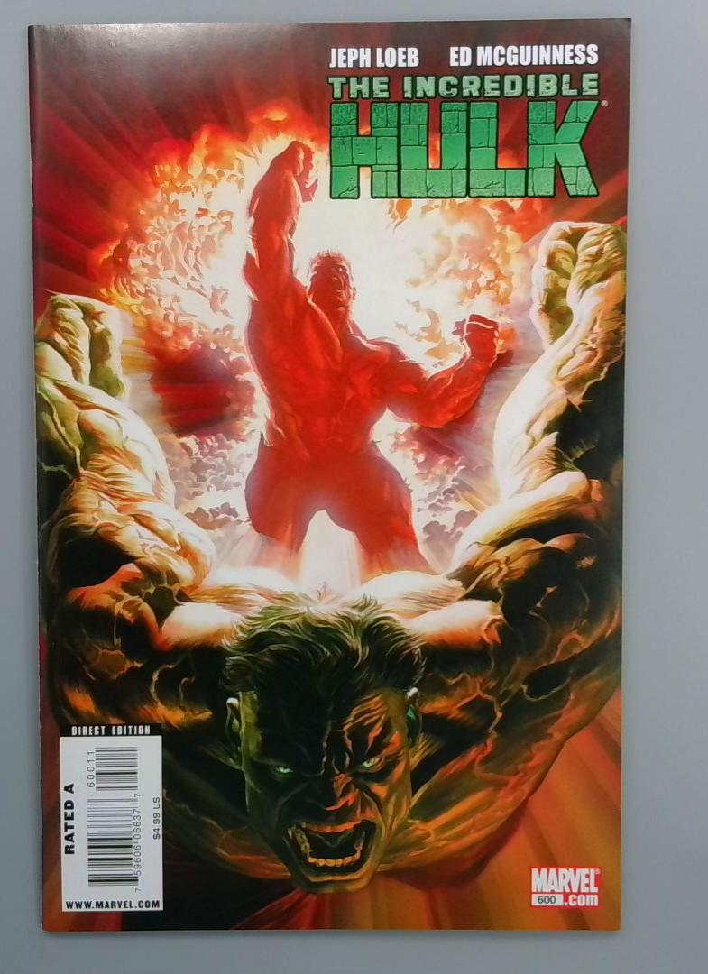 Incredible Hulk #600, NM Alex Ross Marvel Comics, 2009
