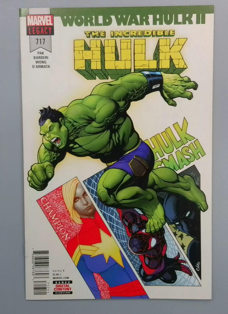 Incredible Hulk #717, NM World War Hulk II, Marvel Legacy, Marvel, 2017