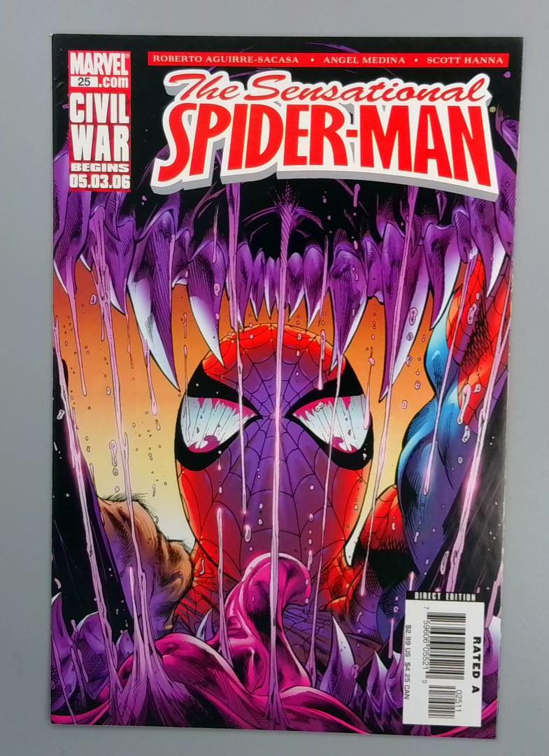 Sensational Spider-Man #25, Civil War Begins 05.03.06, Marvel, 2006
