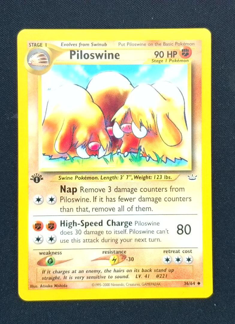Piloswine - Neo Revelation - 36/64 - Uncommon 1st edition