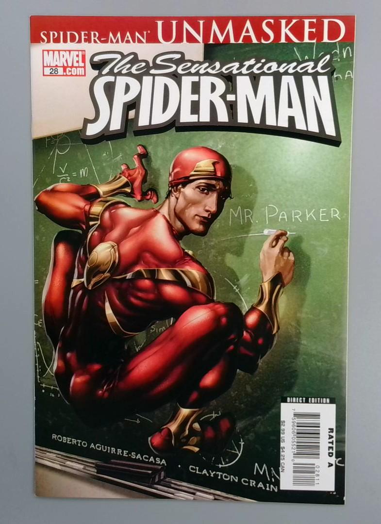 Sensational Spider-Man #28, Unmasked, Marvel, 2007