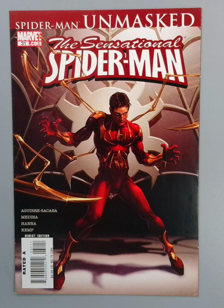 Sensational Spider-Man #31, Unmasked, Marvel, 2007
