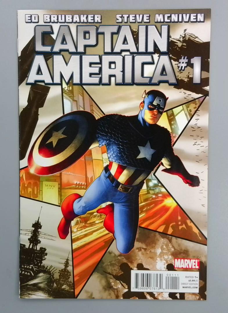 Captain America #1, NM 6th Series Marvel Comics, 2011