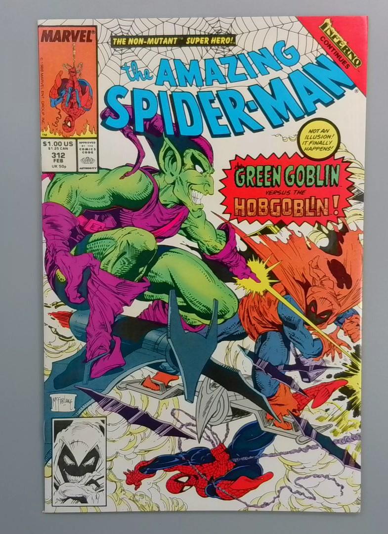 Amazing Spider-Man #312, NM- Green Goblin vs Hobgoblin, Marvel, 1989 JR1