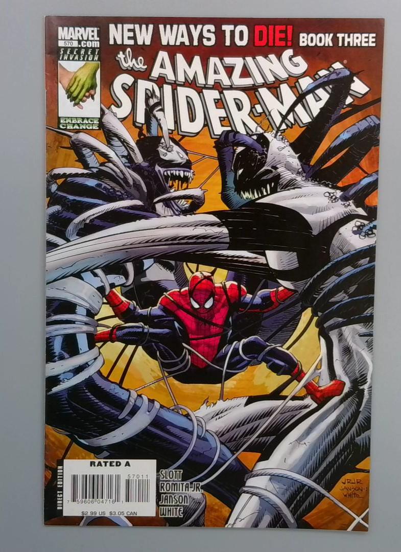 Amazing Spider-Man #570, VF New Ways to Die Book Three, Marvel, 2008 JR1