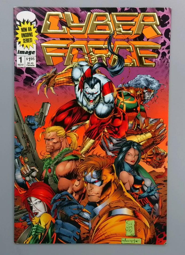 Cyber Force #1, NM Gold Logo Image, 1995 JR1