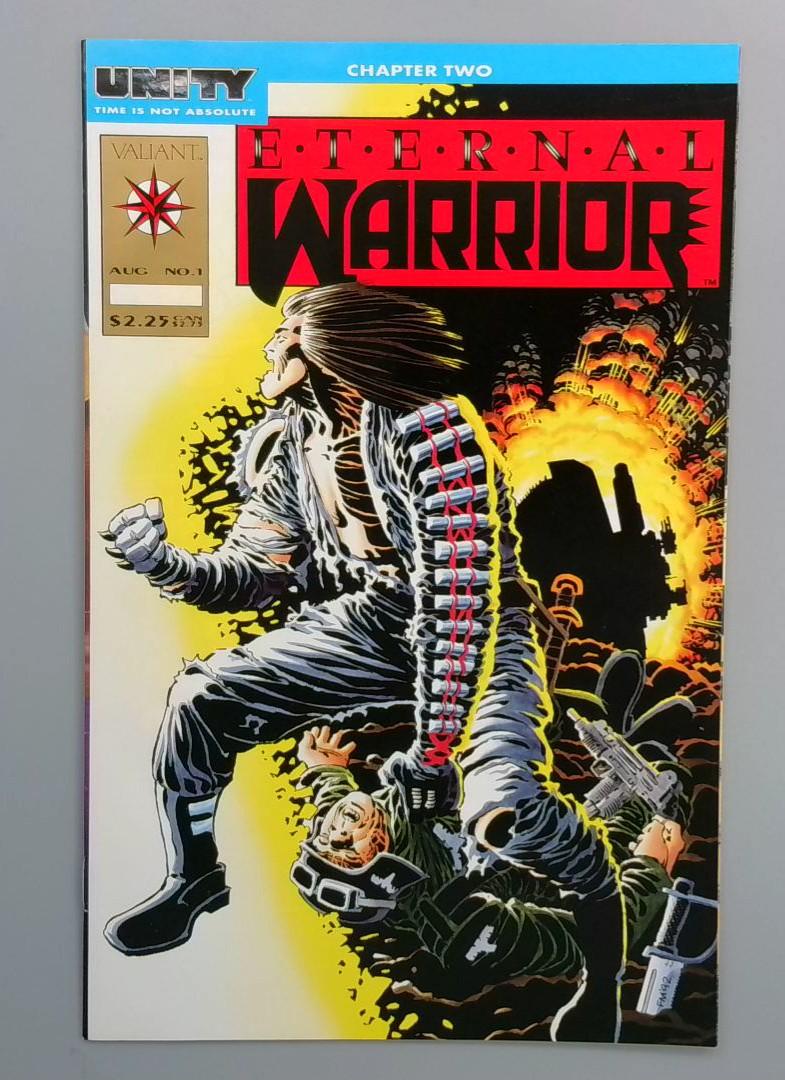 Eternal Warrior #1, NM Gold Logo Chapter Two, Valiant, Aug. 1992 JR1