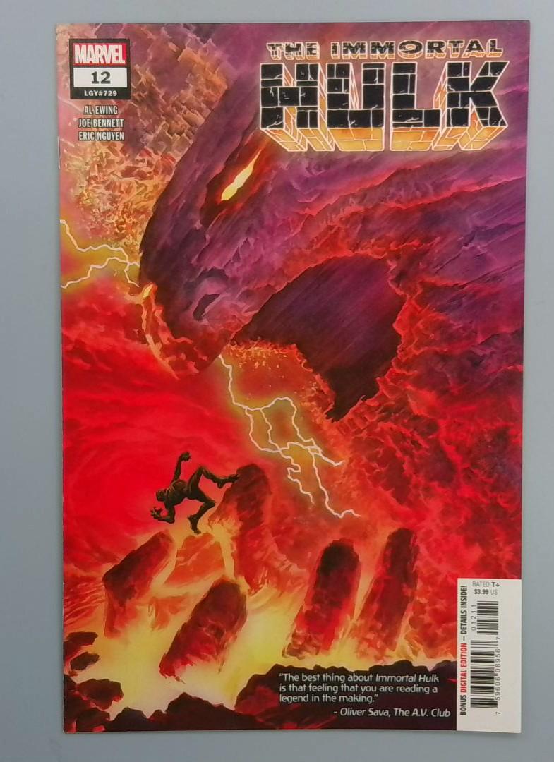 Immortal Hulk #12, NM 1st One Above All, Marvel Comics, 2019 JR1