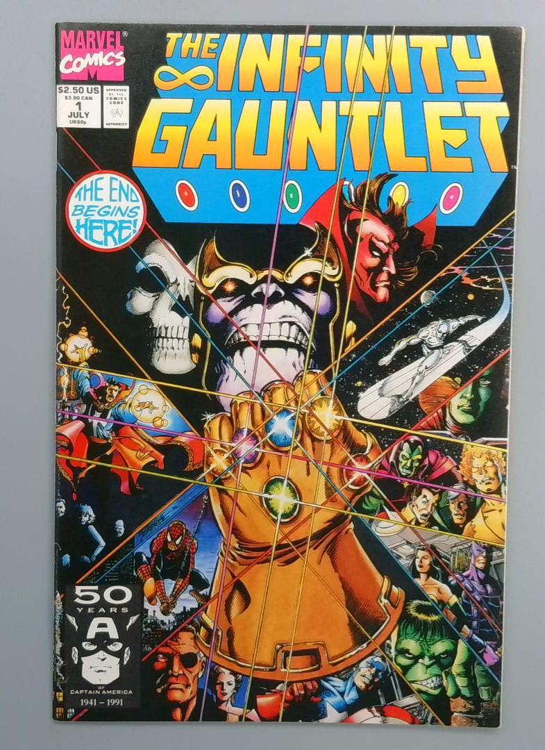 Infinity Gauntlet #1, NM Marvel Comics, 1991 JR1