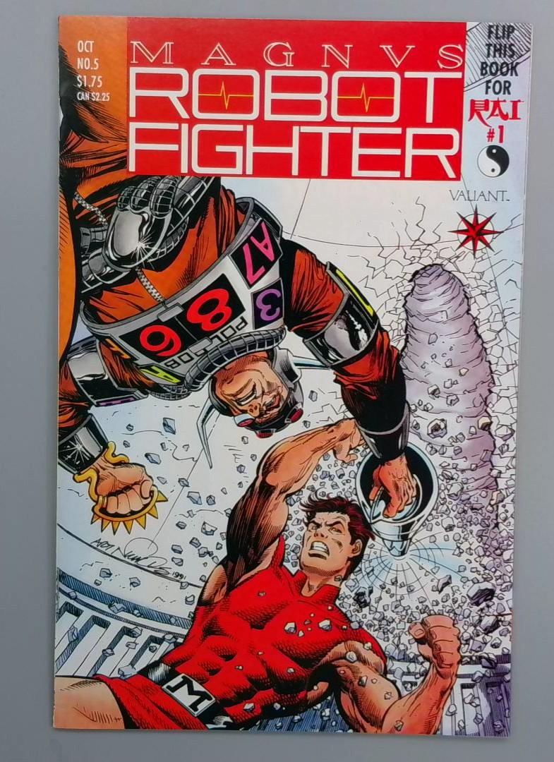 Magnus Robot Fighter #5, NM 1st Rai with Coupon Valiant, 1991  JR1