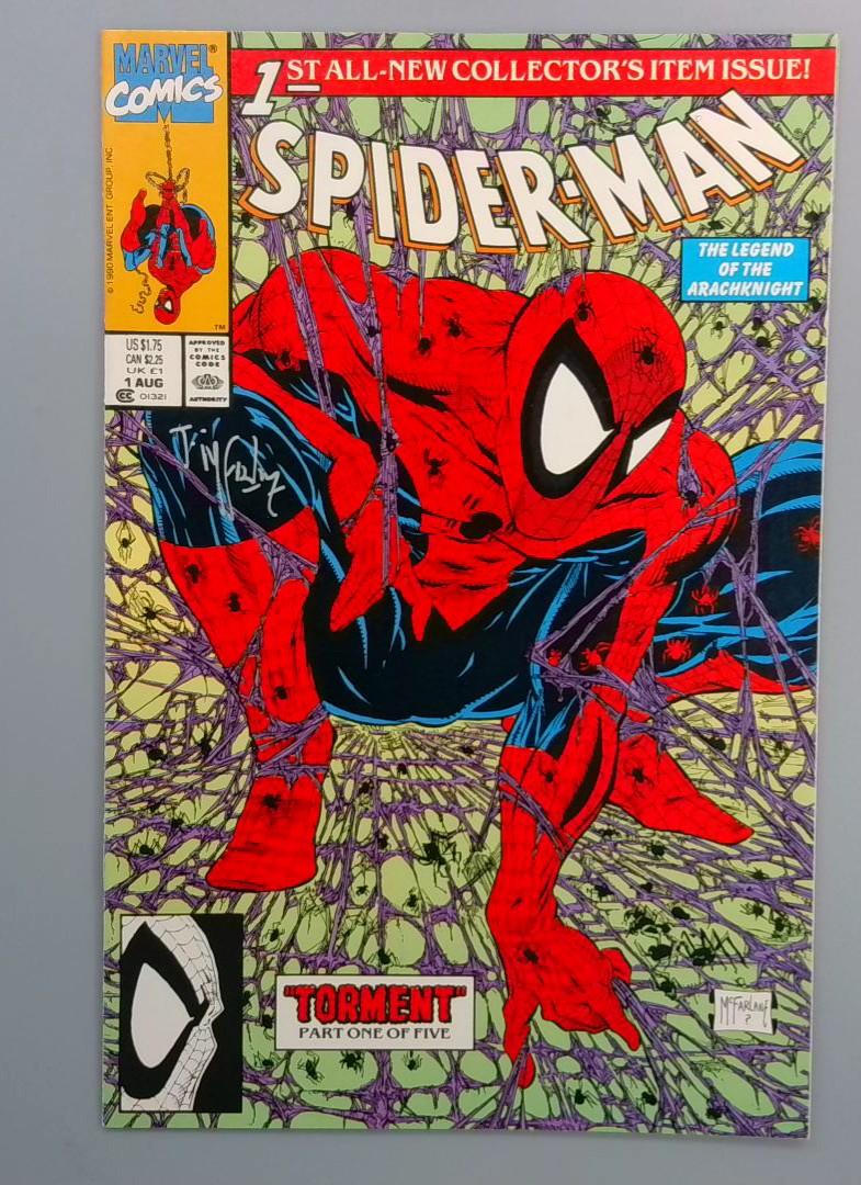 Spider-Man #1, NM Signed by McFarlane, Marvel Comics, 1990  JR1