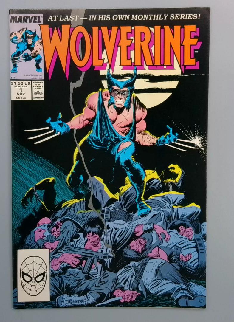 Wolverine #1 NM, Regular Series Marvel Comics, 1988 JR1