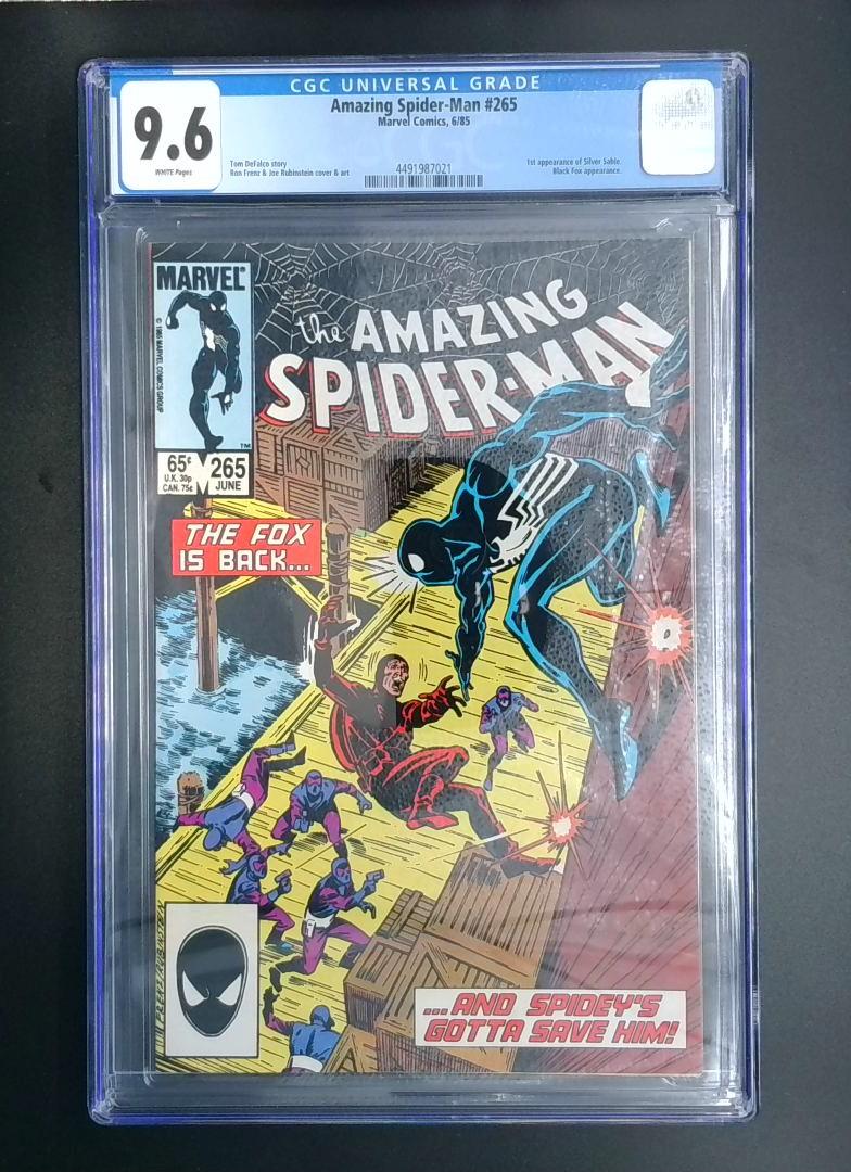 Amazing Spider-Man #265, CGC 9.6, 1st App Silver Sable Marvel Comics, 1985 JR1