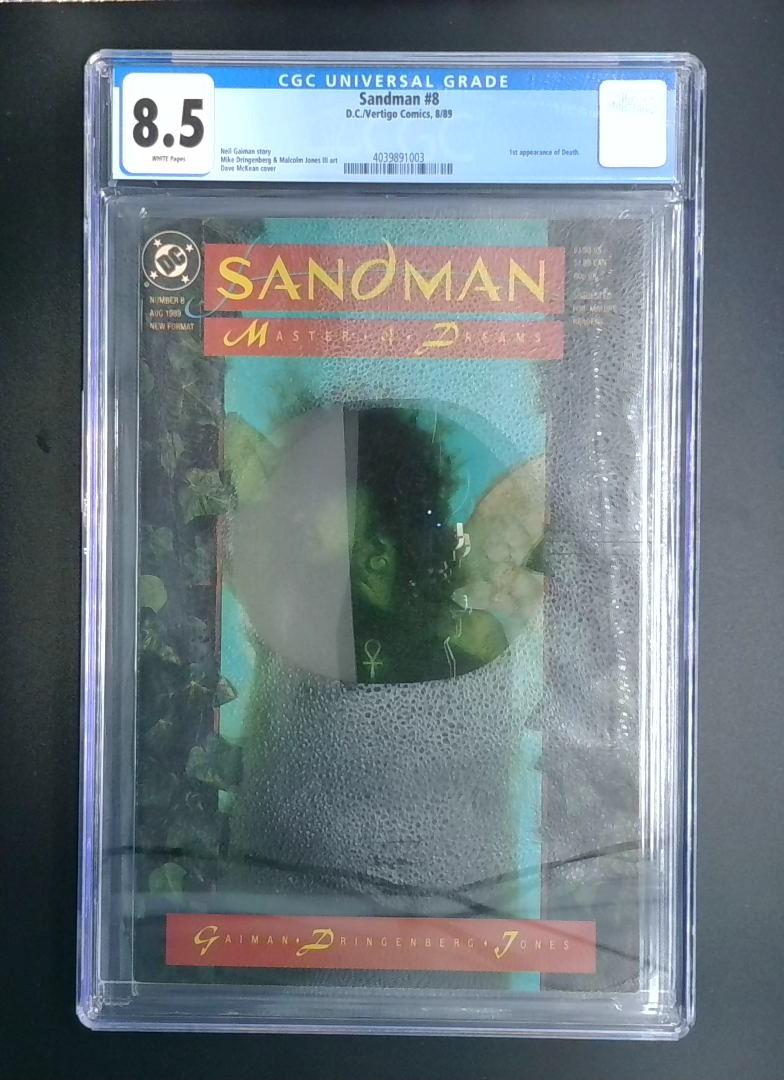 Sandman #8, CGC 8.5, 1st Appearance of Death DC/Vertigo Comics, 1989 JR1