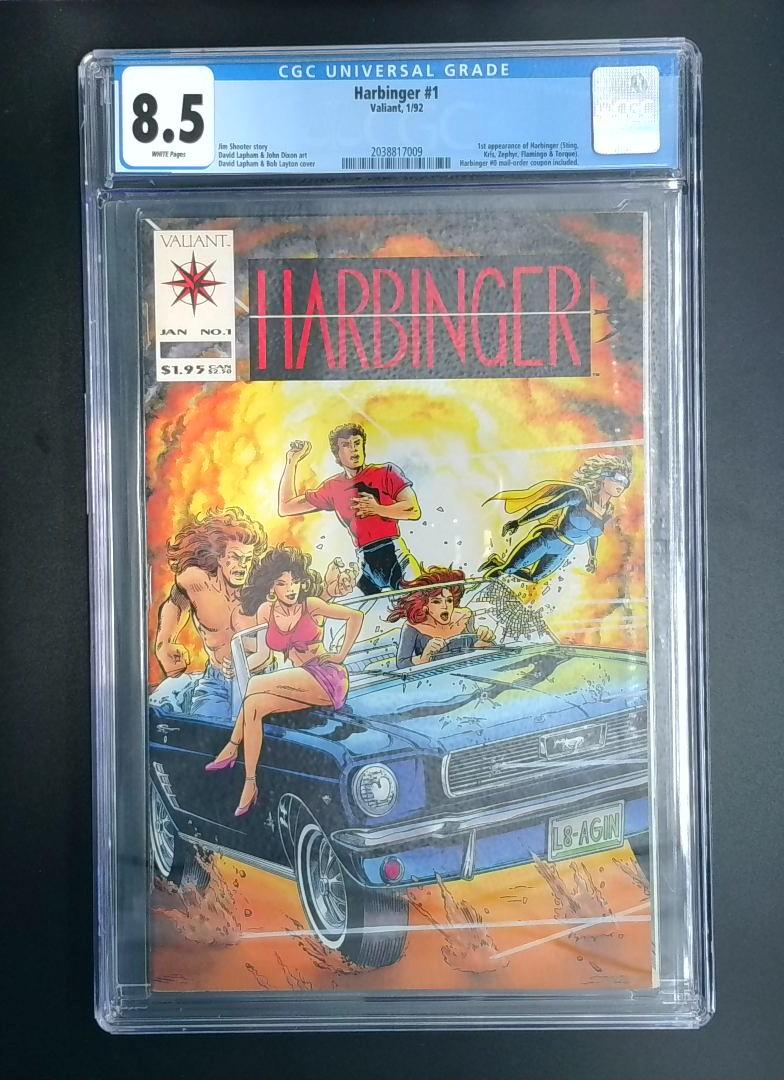 Harbinger #1, Variant Cover, CGC 8.5, Valiant, 1992