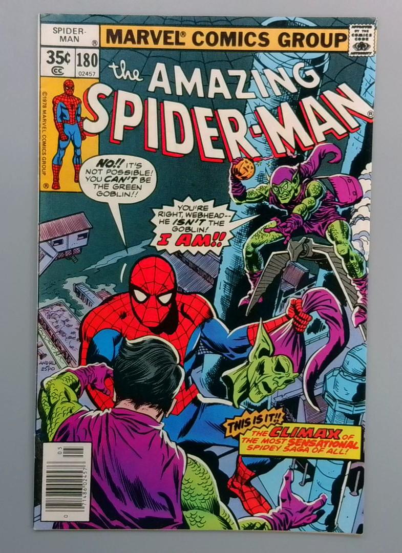 Amazing Spider-Man #180, VF/NM Green Goblin Marvel Comics, 1978  JR1