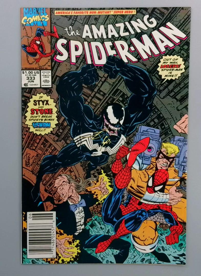 Amazing Spider-Man #330, VF/NM Venom Newsstand Marvel Comics, 1990  JR1