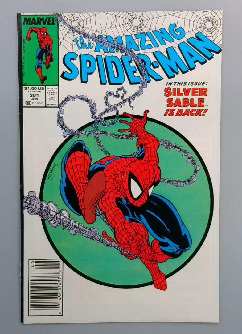 Amazing Spider-Man #301,VF+ Newsstand, Marvel, 1988  JR1