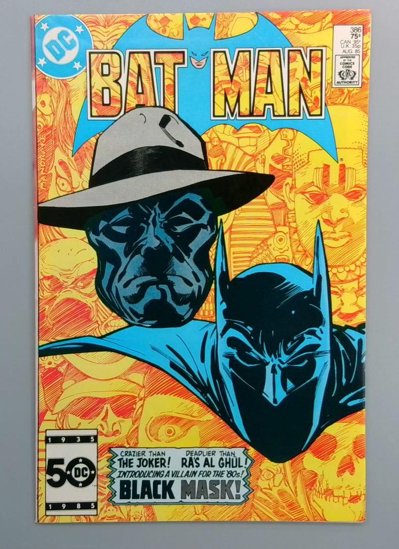Batman #386, NM 1st Black Mask  DC Comics, 1985  JR1
