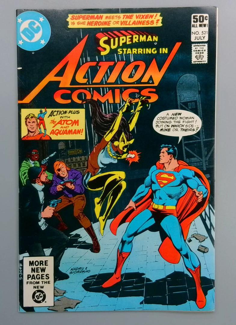 Action Comics #521, VF 1st Vixen DC Comics, July 1981  JR1