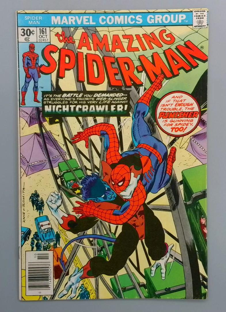 Amazing Spider-Man #161, FN+ Nightcrawler Marvel Comics, 1976 JR1