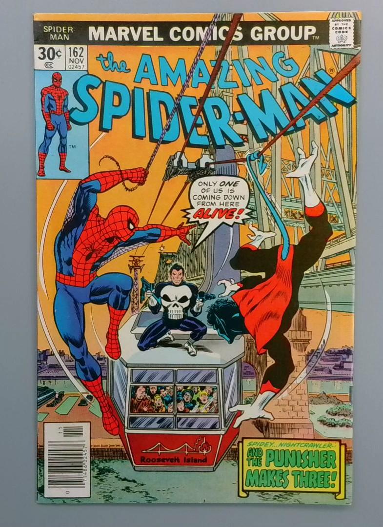 Amazing Spider-Man #162, FN 1st Jigsaw, Punisher, Marvel Comics, 1976 JR1