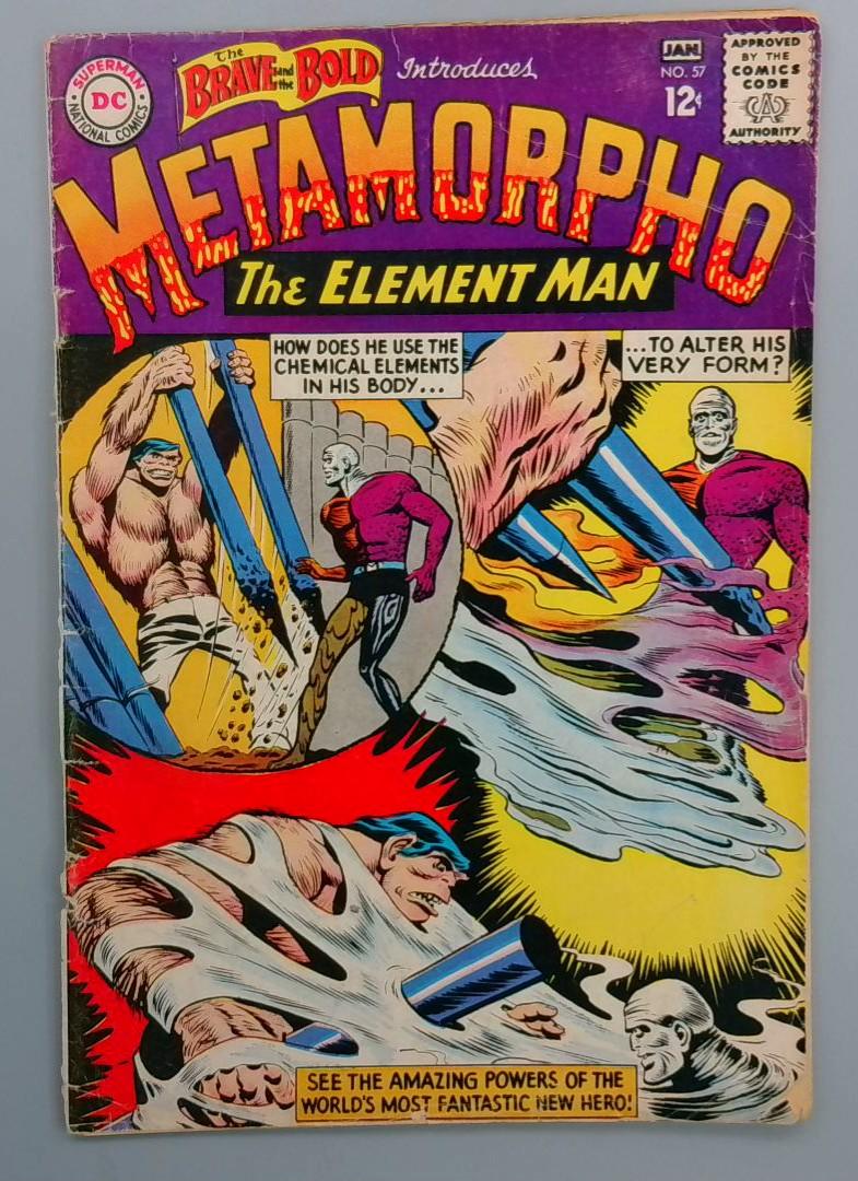  Brave and the Bold #57 1st Metamorpho GD (See Pics) DC Comics, 1965 JR1