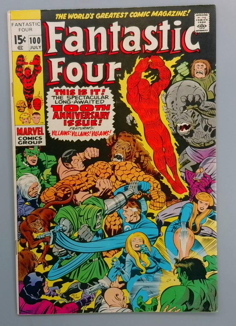 Fantastic Four #100, 100th Anniversary Issue, Marvel Comics, July 1970  JR1