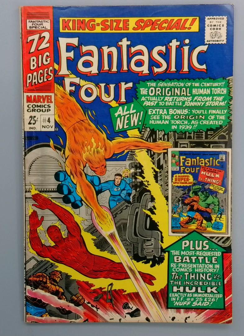 Fantastic Four King-Size Special #4, VG+ Marvel Comics, 1966  JR1