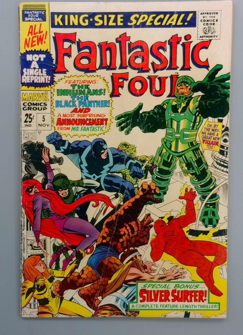 Fantastic Four Annual #5, 1st Psycho Man, Marvel Comics,1966  JR1