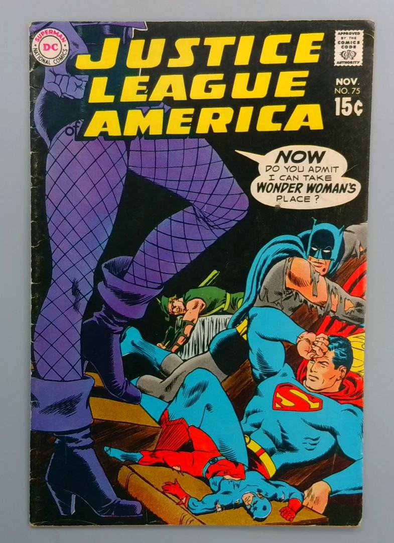 Justice League America #75, VG/FN 1st Black Canary DC Comics, 1969  JR1