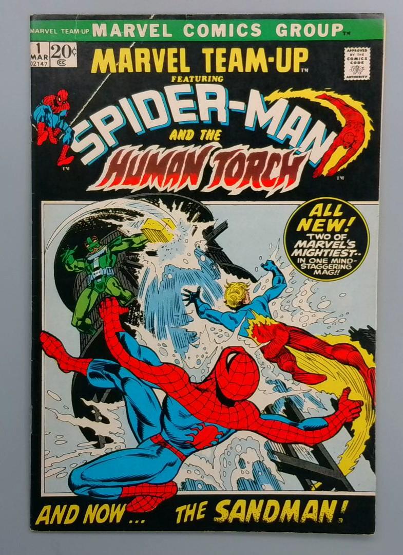 Marvel Team-Up #1, FN+ Spider-Man and Human Torch, Marvel Comics, 1972  JR1