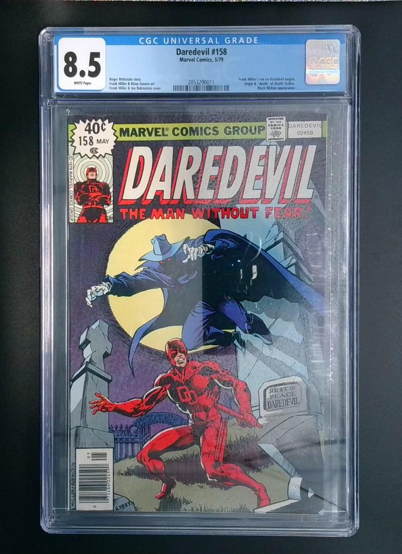 Daredevil #158, CGC 8.5, Frank Miller's Run Marvel Comics, 1979 JR1